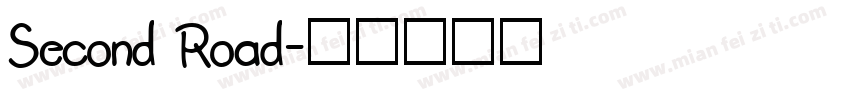 Second Road字体转换